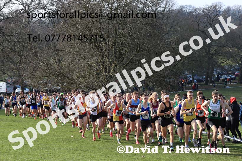 Senior Men, 2024 CAU Inter Counties Cross Country Champs., Wollaton Park, Nottingham. Photo: David T. Hewitson/Sports for All Pics